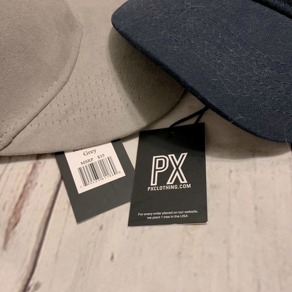 PX Clothing Baseball Caps New Unisex Gray, Navy Blue - Picture 8 of 8